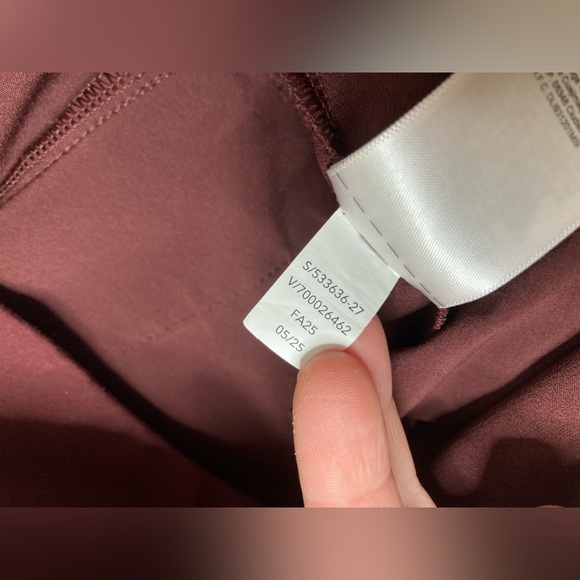 Athleta Endless High Rise Pant Size 6 Style 533636 Maroon Red tapered Stretch - Picture 5 of 9